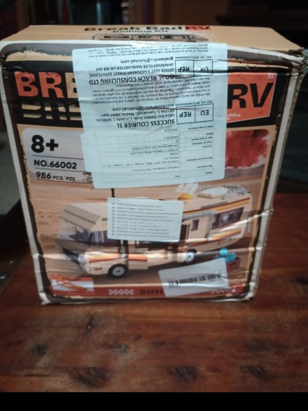 RV Building Kit - Beige and Orange Kids Toy